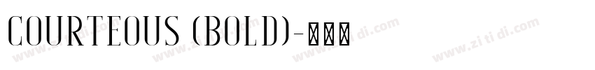 Courteous (Bold)字体转换